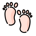 baby feet icon