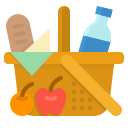 Picnic basket - Free food icons