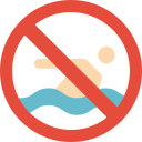 Prohibido nadar icon