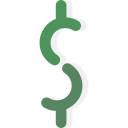 símbolo de dólar icon