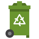 Contenedor de reciclaje icon