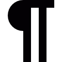 simbolo pilcrow icona