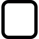 quadrat mit runden ecken icon