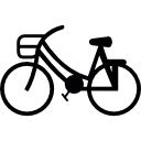 vélo avec panier avant icon