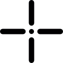kruisvormig doelwit icoon