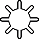 símbolo del sol icon