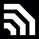 wariant symbolu rss dla facebooka w kwadracie ikona