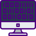 código binario icon