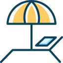 Cama solar icon