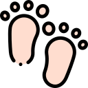 pés do bebê 