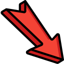 Flecha diagonal icon