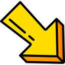 Flecha diagonal icon