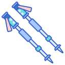 Ski poles icon
