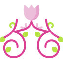 Diseño floral icon