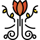 Diseño floral icon