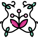 Diseño floral icon