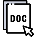 Documento de la palabra icon