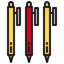 des stylos 