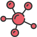 estructura molecular icon