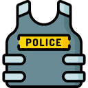 chaleco de policía 
