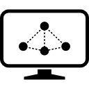 apresentação de gráfico de rede Ícone