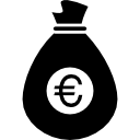 bolsa de dinero euros 