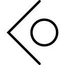 Left Arrow with Circle 