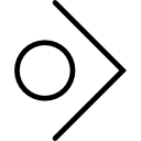 Right Chevron with Circle 