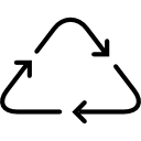 曲線矢印のリサイクル icon