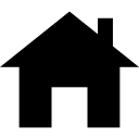pequeña casa con chimenea icon