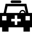 Emergency medical vehicle icon