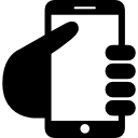 smartphone para gravar à mão Ícone