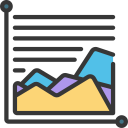 gráfico de área icon