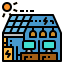 casa solar icon