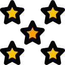 cinco estrellas icon