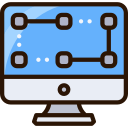 gráfico vectorial icon