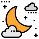 Noche nublada icon