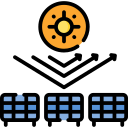 Panel solar icon