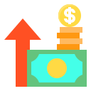 crecimiento del dinero icon