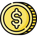 moneda de dólar icon