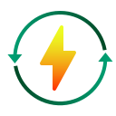 Energía renovable icon