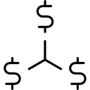 símbolo de dólar icon