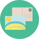 tarjeta postal icon