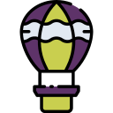 Hot air balloon icon