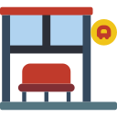 Bus stop icon