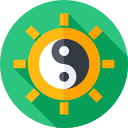 Símbolo yin yang Ícone