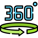 360 grados icon