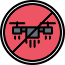 sin zona de drones icon