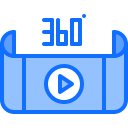 video 360 icon