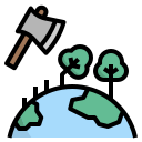 deforestación icon